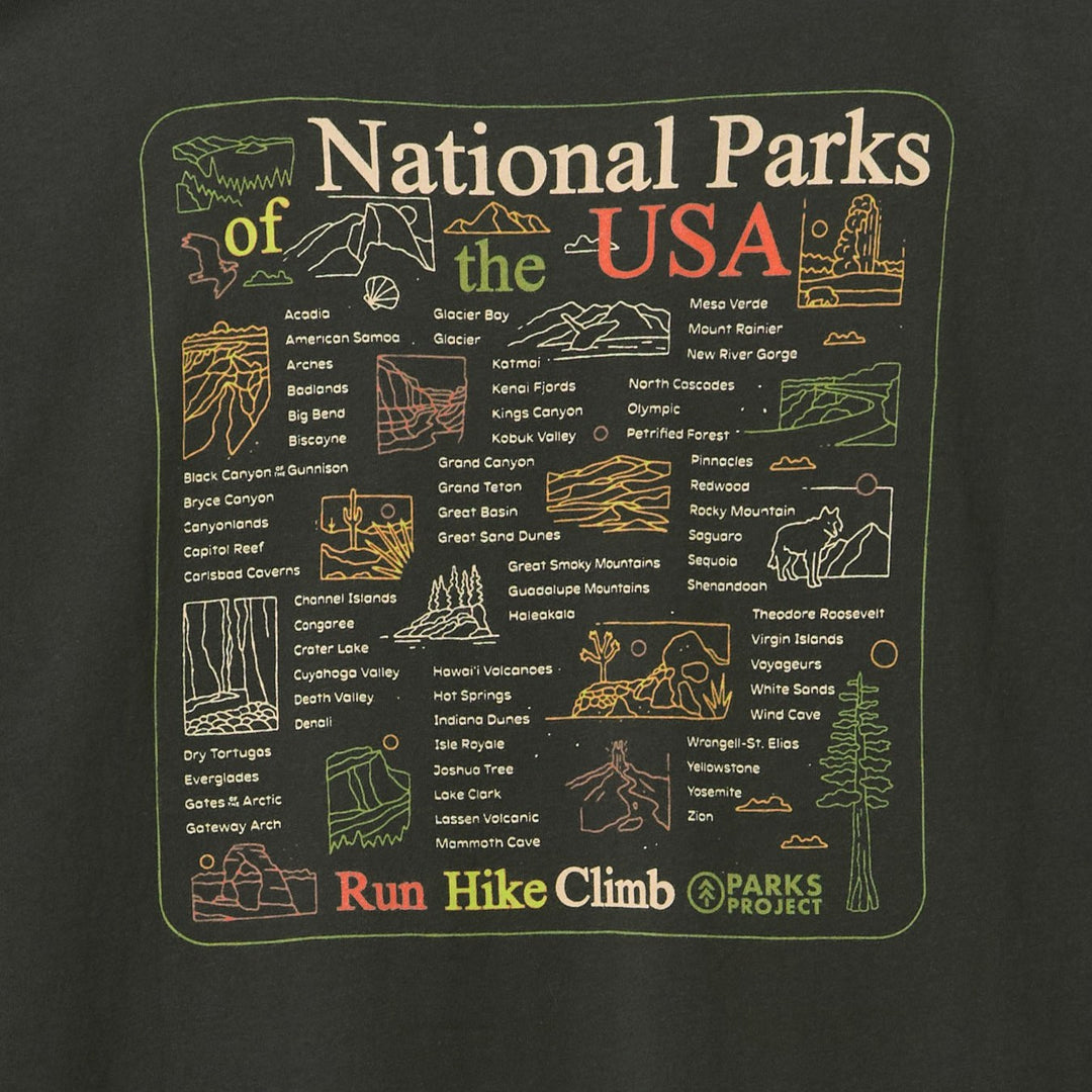 Parks Outline Checklist T-Shirt