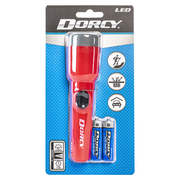 Dorcy 41-2461 25 Lumen LED Flashlight 2AA, 10 Hours of Continuous Run Time, Beam Distance of 25 Meters