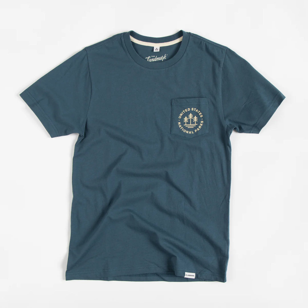 U.S. National Parks Unisex Short Sleeve Tee w/ Pocket