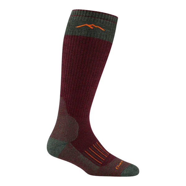 Darn Tough Women's Over-the-Calf Heavyweight Hunting Sock in Ember, side view