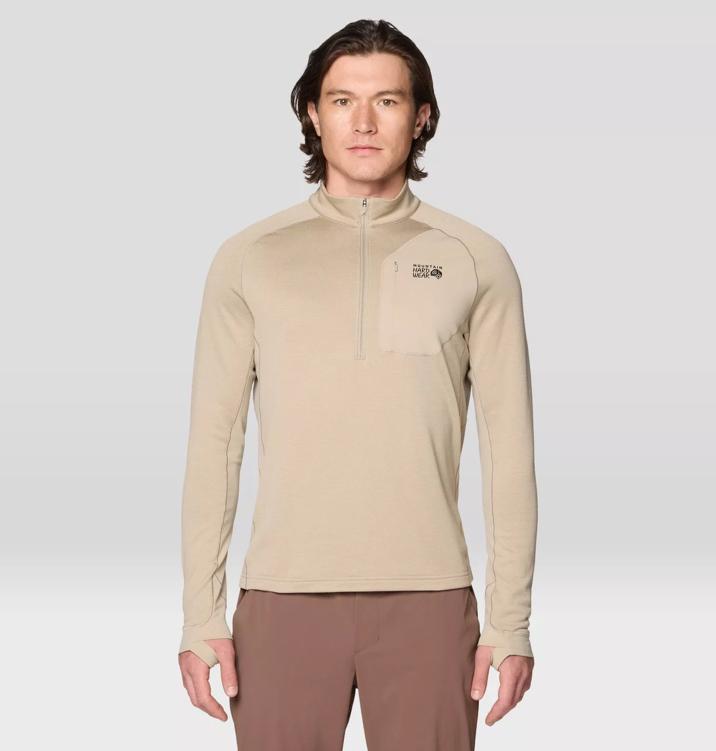 Mountain Hardwear Men's Up First™ Tech Fleece Quarter Zip