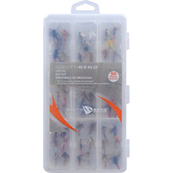 South Bend SBFLY50 Assorted Flies In Box 50pk