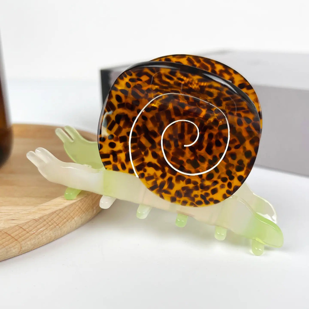 Cute Snail Acetate Hair Clip