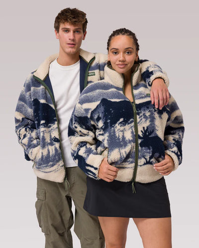 Parks Project Acadia Moose Full Zip High Pile Fleece