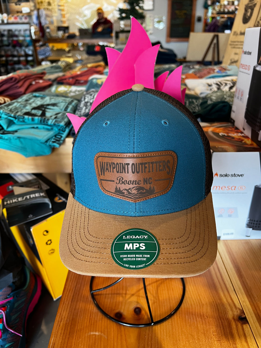 Waypoint/Boone, NC Leather Patch Hat