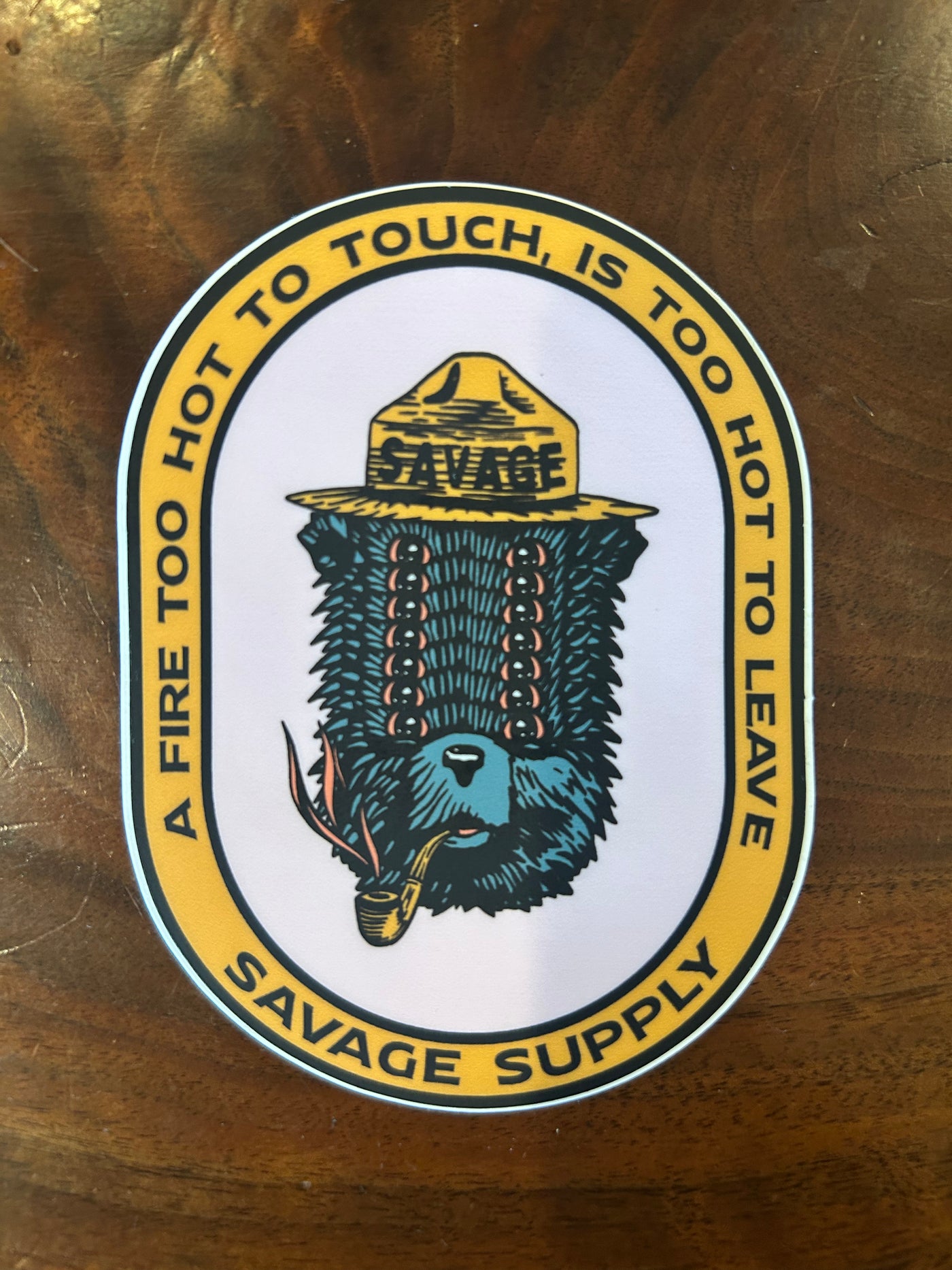 Savage Supply Smokey Sticker
