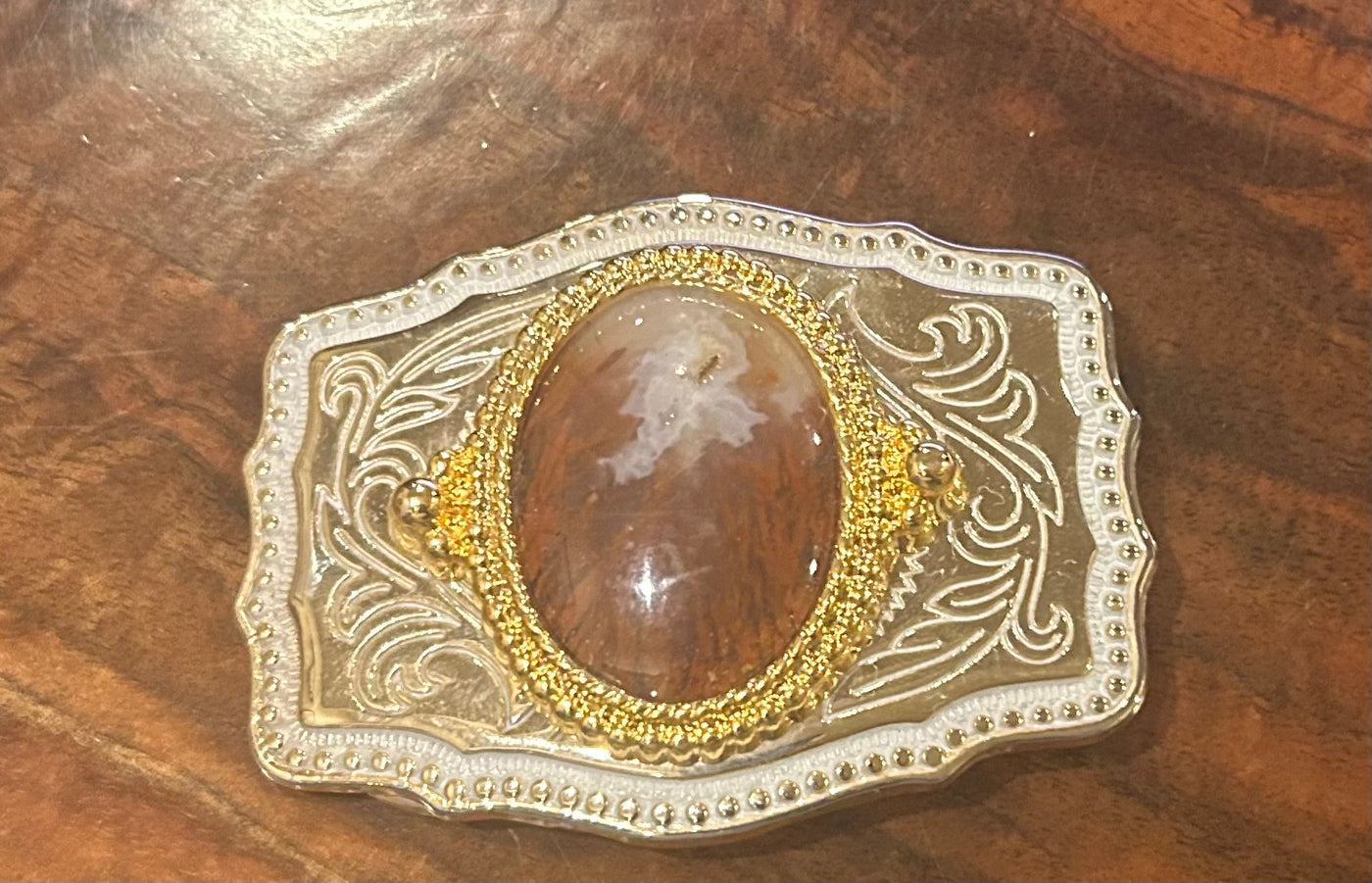 Crystal Creek Gems: Flame Agate Belt Buckle