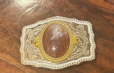 Crystal Creek Gems: Flame Agate Belt Buckle