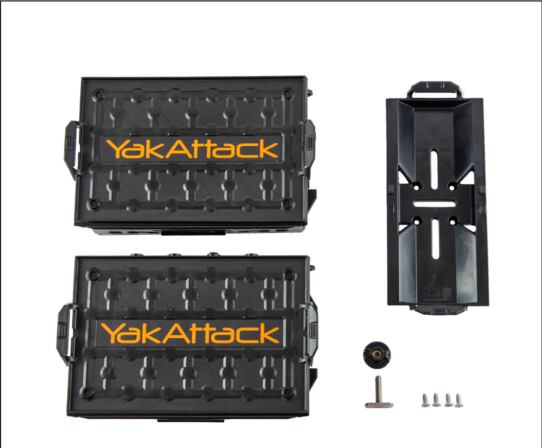YakAttack TracPak Kit, Two Boxes and Track Mount