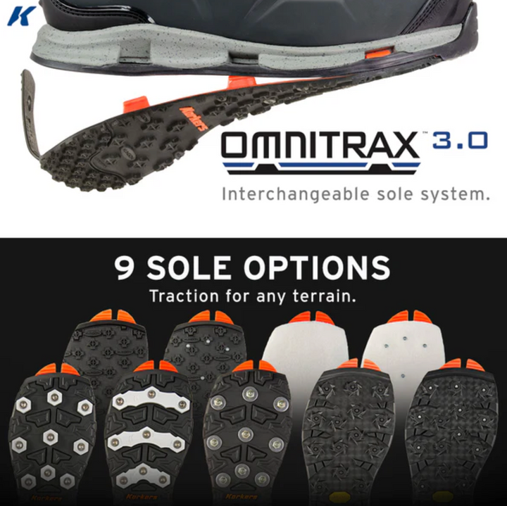 Korkers Bantam Lite with Felt &amp; Kling-On Soles