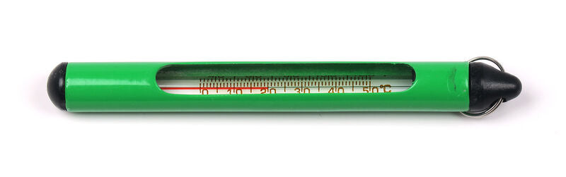 Hareline - short green stream thermometer with ring
