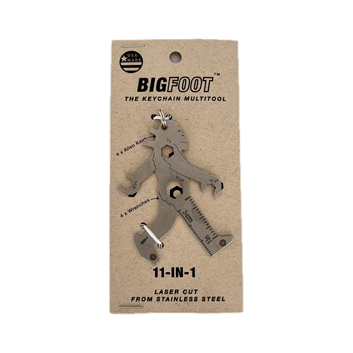 Zootility Bigfoot 11-in-1 Keychain Multi-Tool