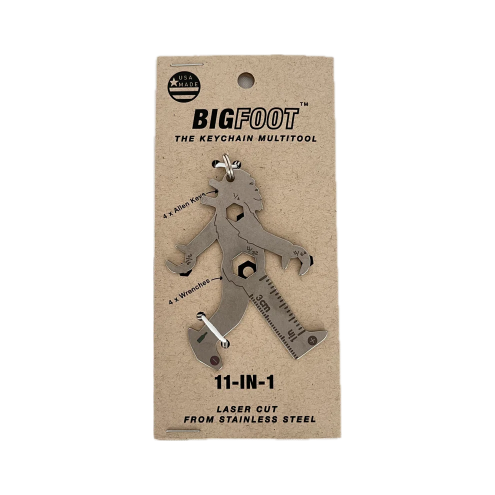 Zootility Bigfoot 11-in-1 Keychain Multi-Tool