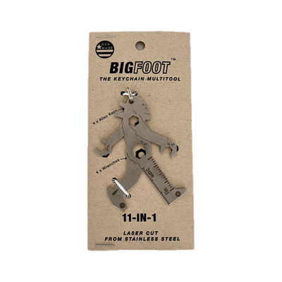 Zootility Bigfoot 11-in-1 Keychain Multi-Tool