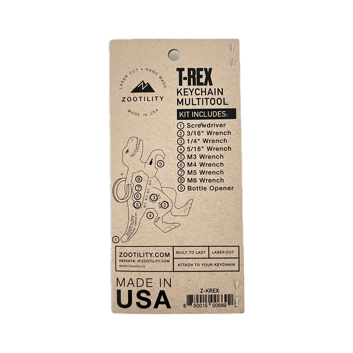 Zootility Key-Rex™ 9-in-1 Keychain Mult-Tool