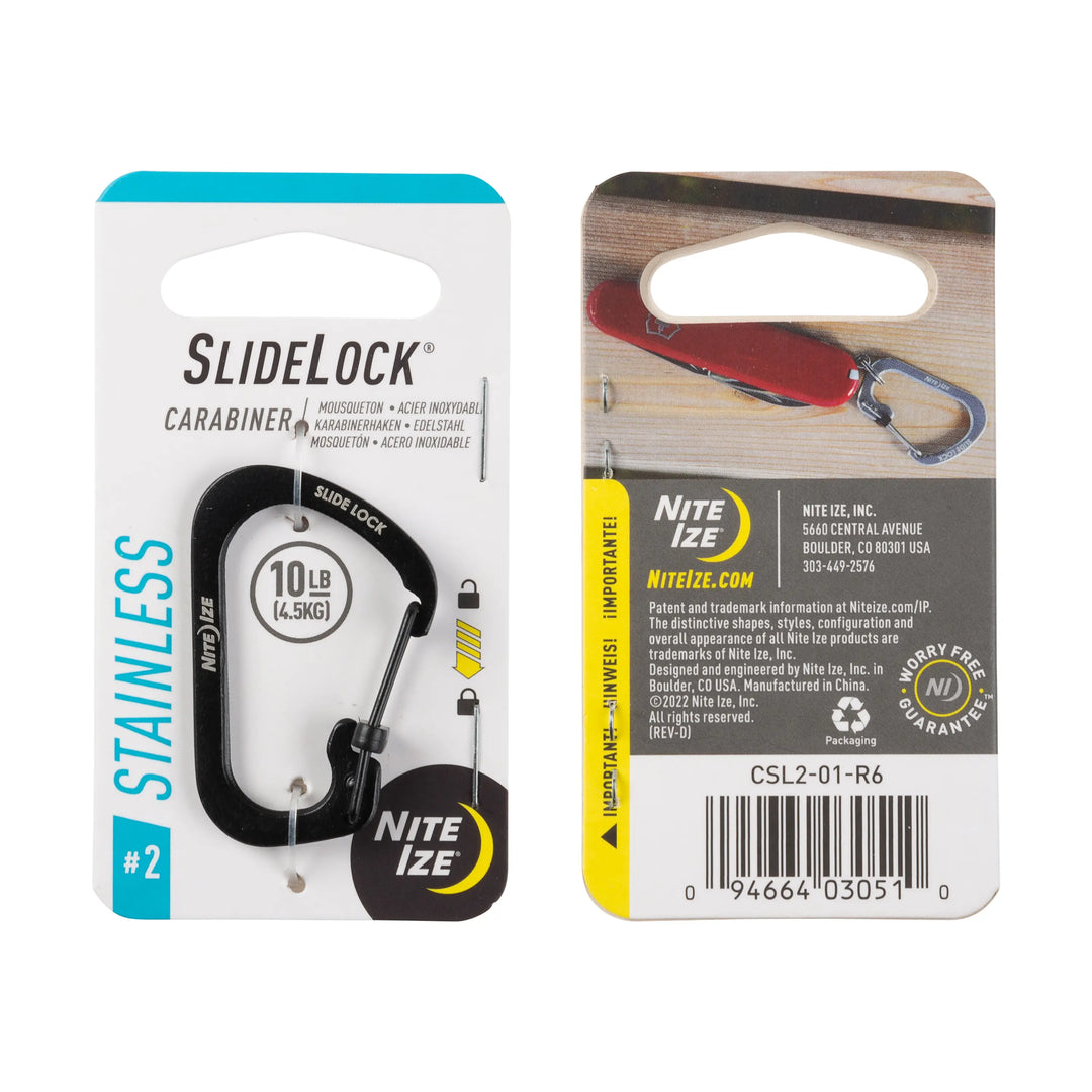 SlideLock® Carabiner Stainless Steel