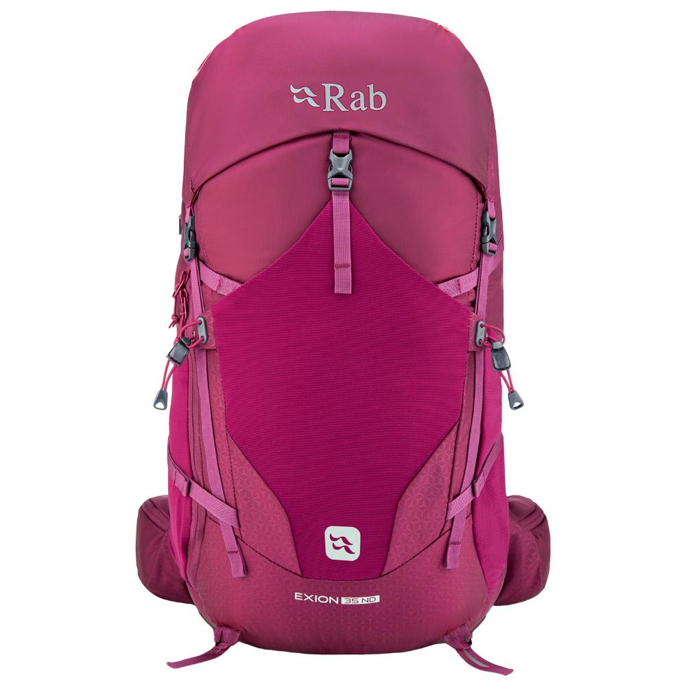 RAB Exion 35 ND backpack in Mulberry, back