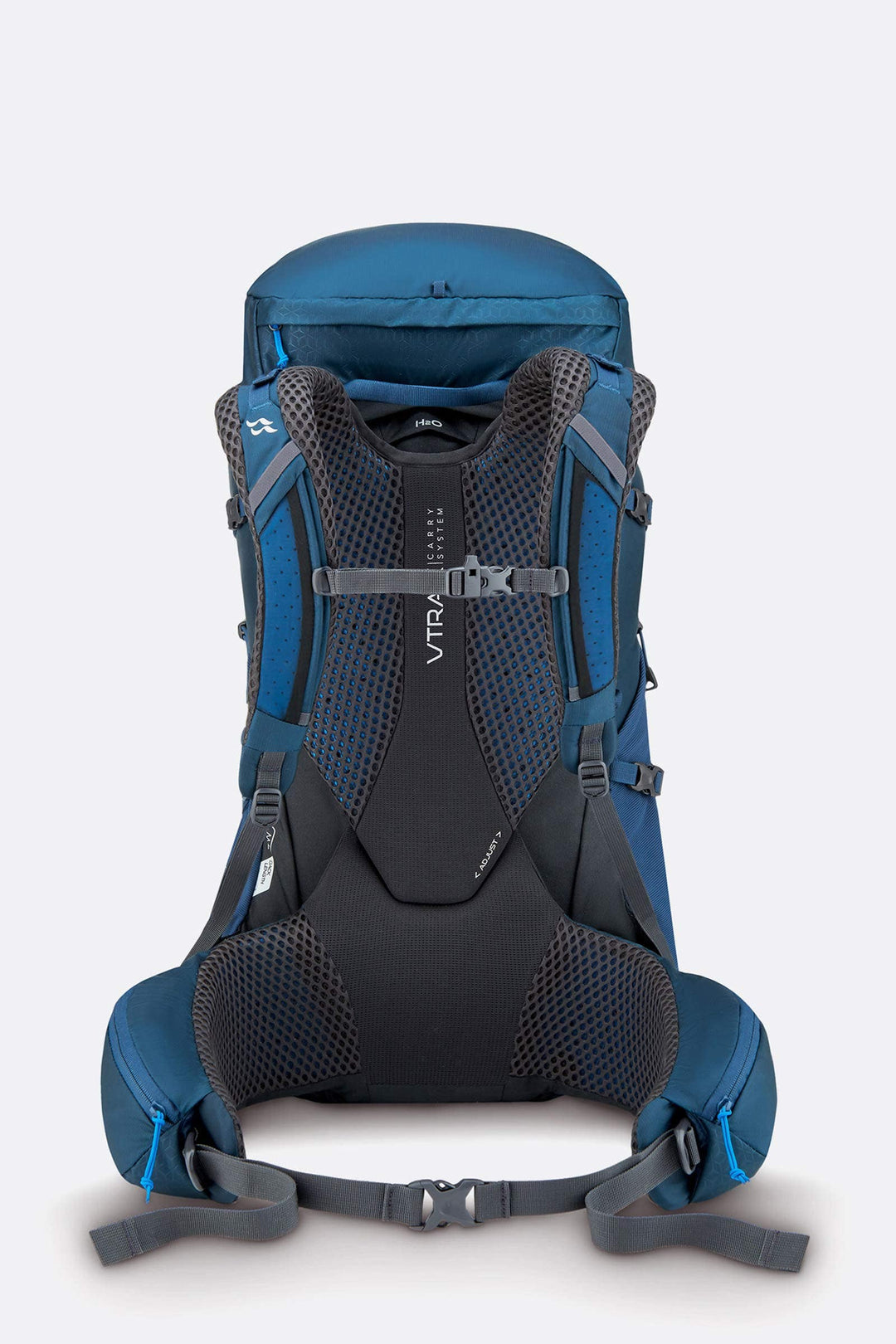 RAB Exion 38 backpack in Tempest Blue, back