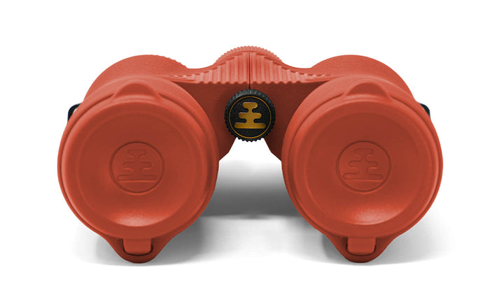 Nocs Provisions Field Issue 10x42 binoculars in Brick Red with lens covers