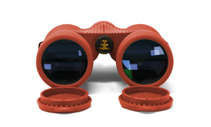 Nocs Provisions Field Issue 10x42 binoculars in Brick Red - front view