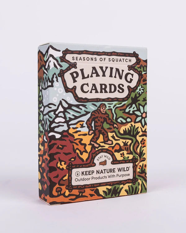 Seasons Of Squatch Playing Cards