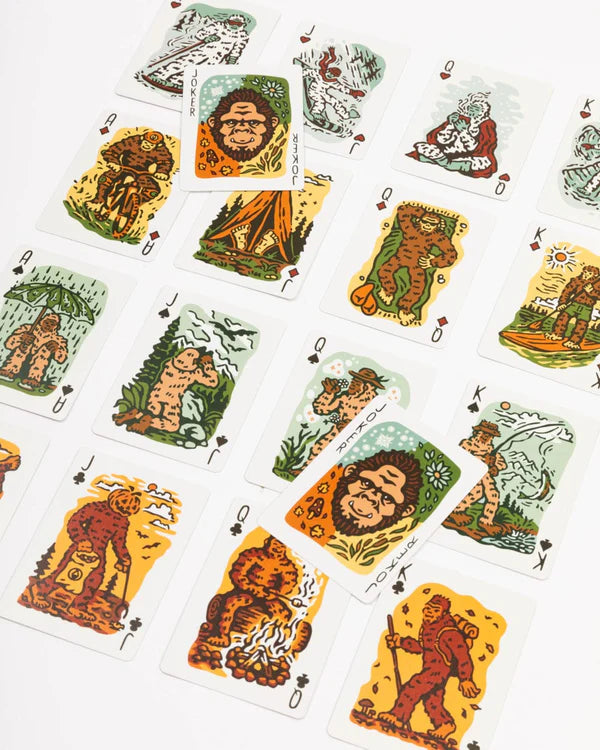 Seasons Of Squatch Playing Cards