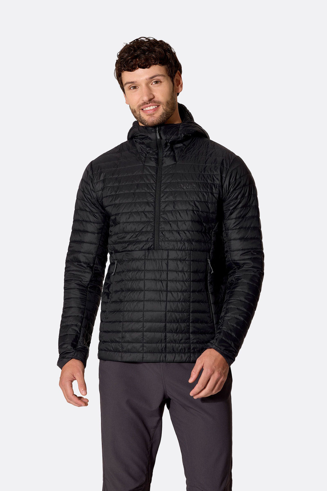 Men's Microlighter Pullover Down Hoody — Black