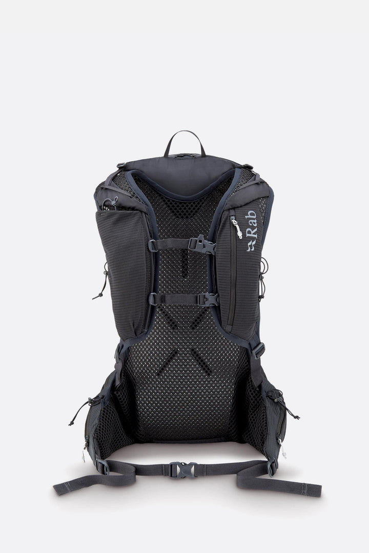 RAB Nitron 25 backpack in Anthracite, back