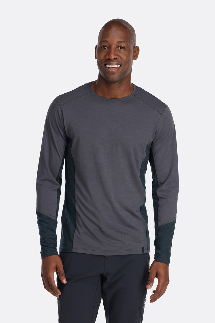 Men's Syncrino Base LS Tee — Graphene