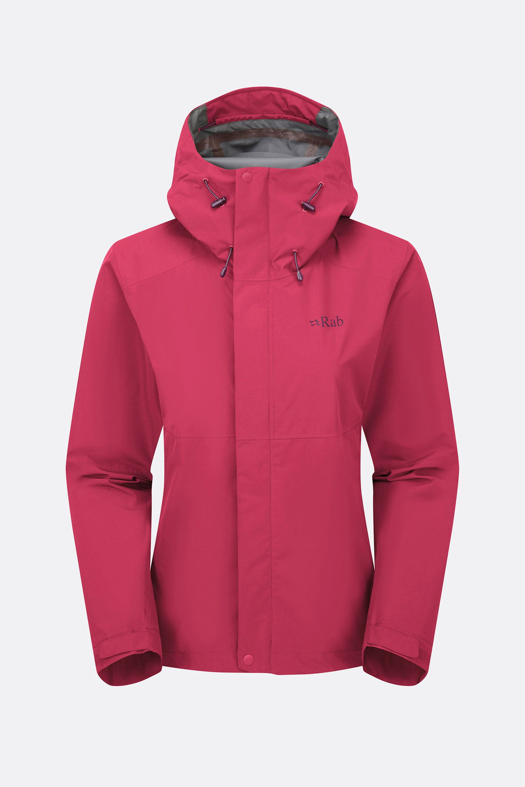 Rab Women's Downpour Waterproof Jacket in Watermelon, front view