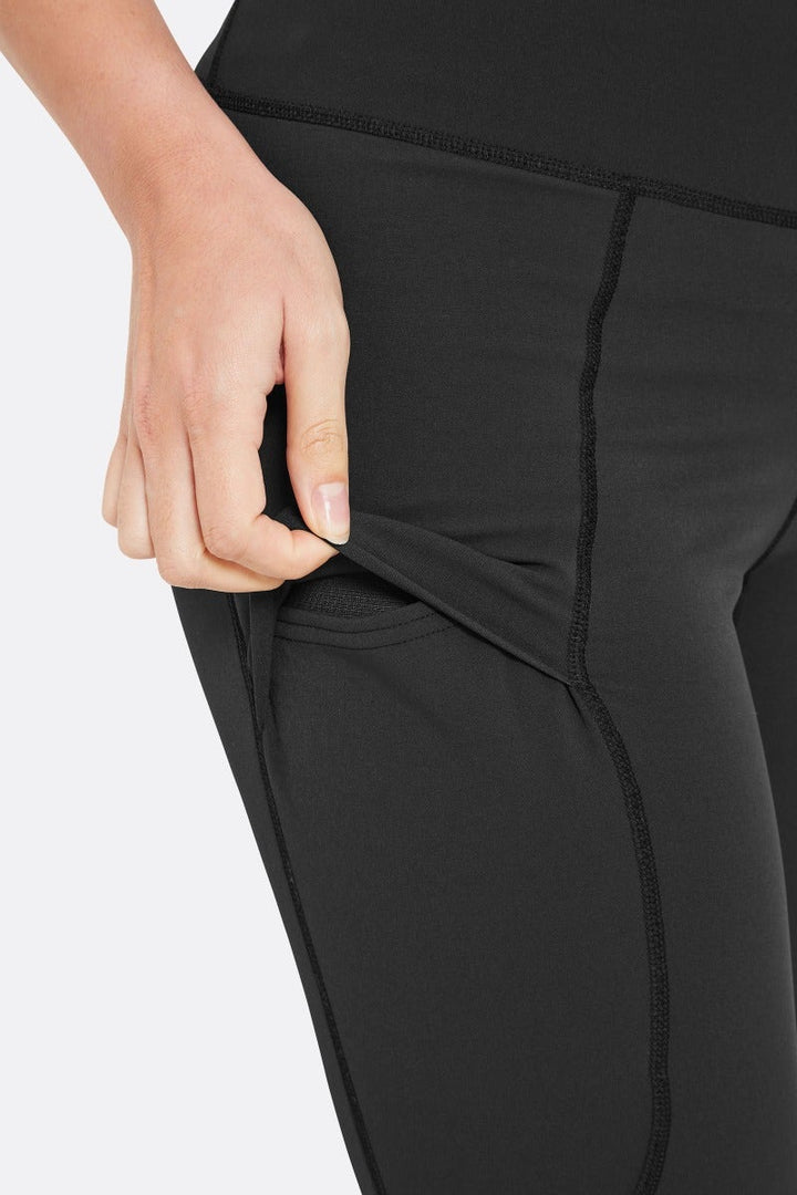 Women's Incline AS Tights — Black — DETAIL::Pocket::2 easy access integrated thigh stash pockets