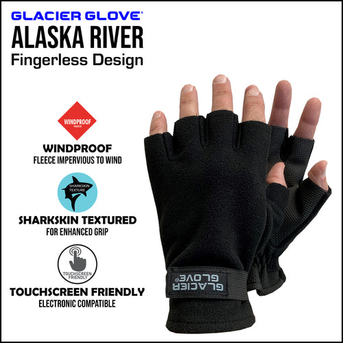 Glacier Glove Alaska River Fingerless