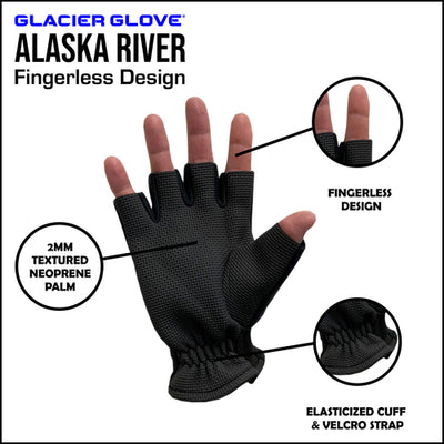 Glacier Glove Alaska River Fingerless