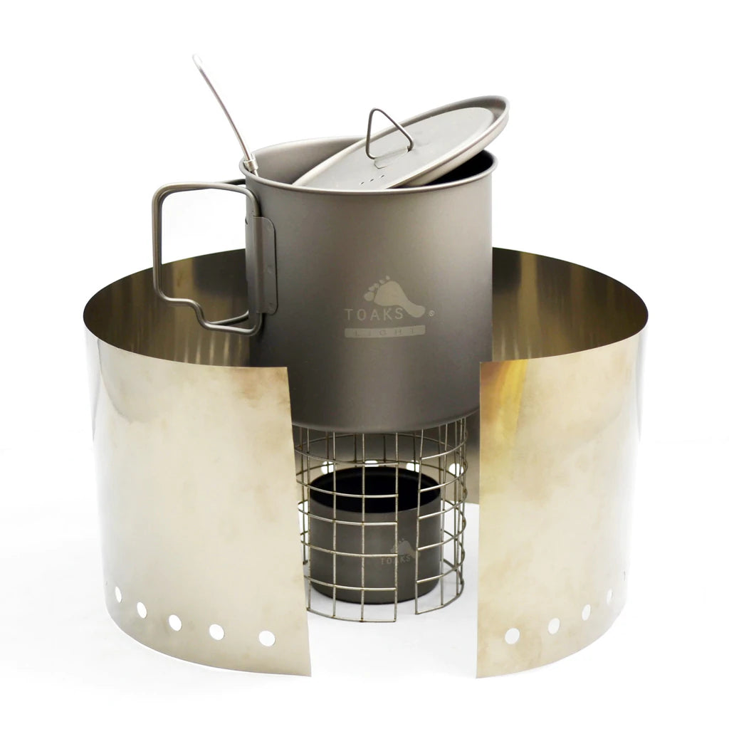 Toaks Titanium Alcohol Stove Cook System with 650ml Pot