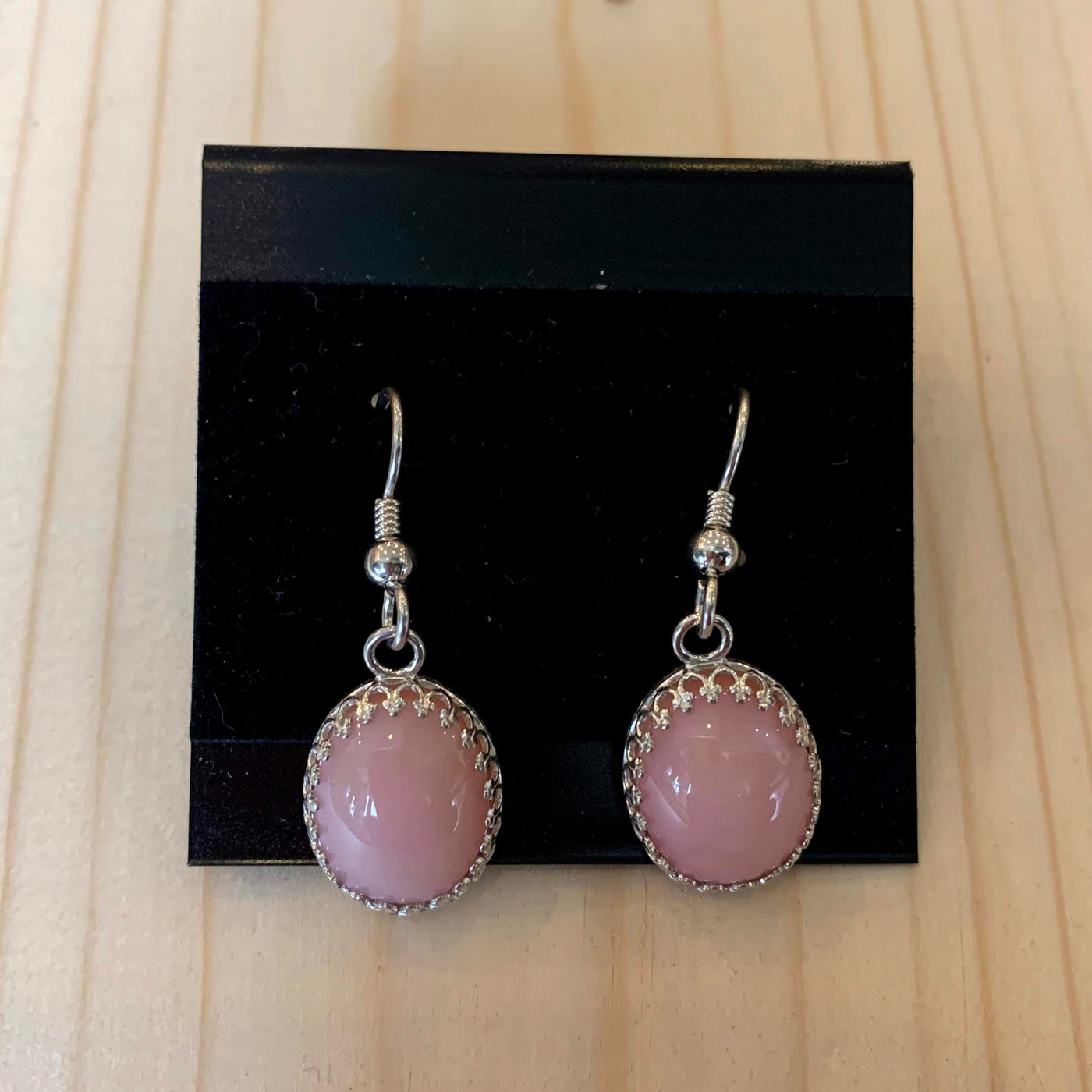 Crystal Creek Gems: Pink Chalcedony Earrings