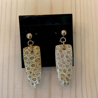 Crystal Creek Gems: Yellow Coral Earrings