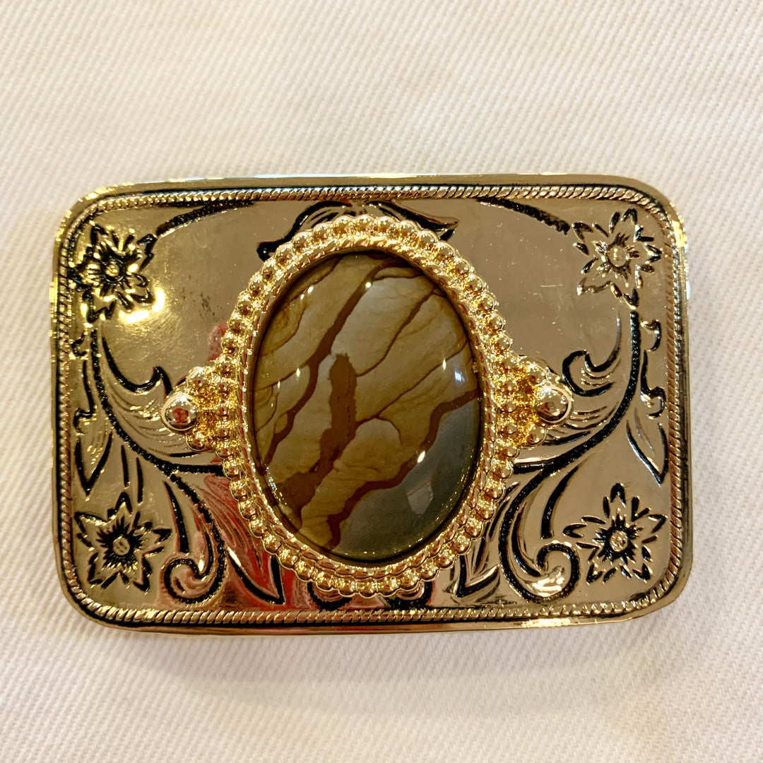 Belt Buckle: Cripple Creek Jasper