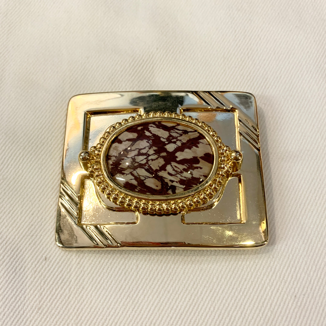 Belt Buckle: Dead Camel Jasper
