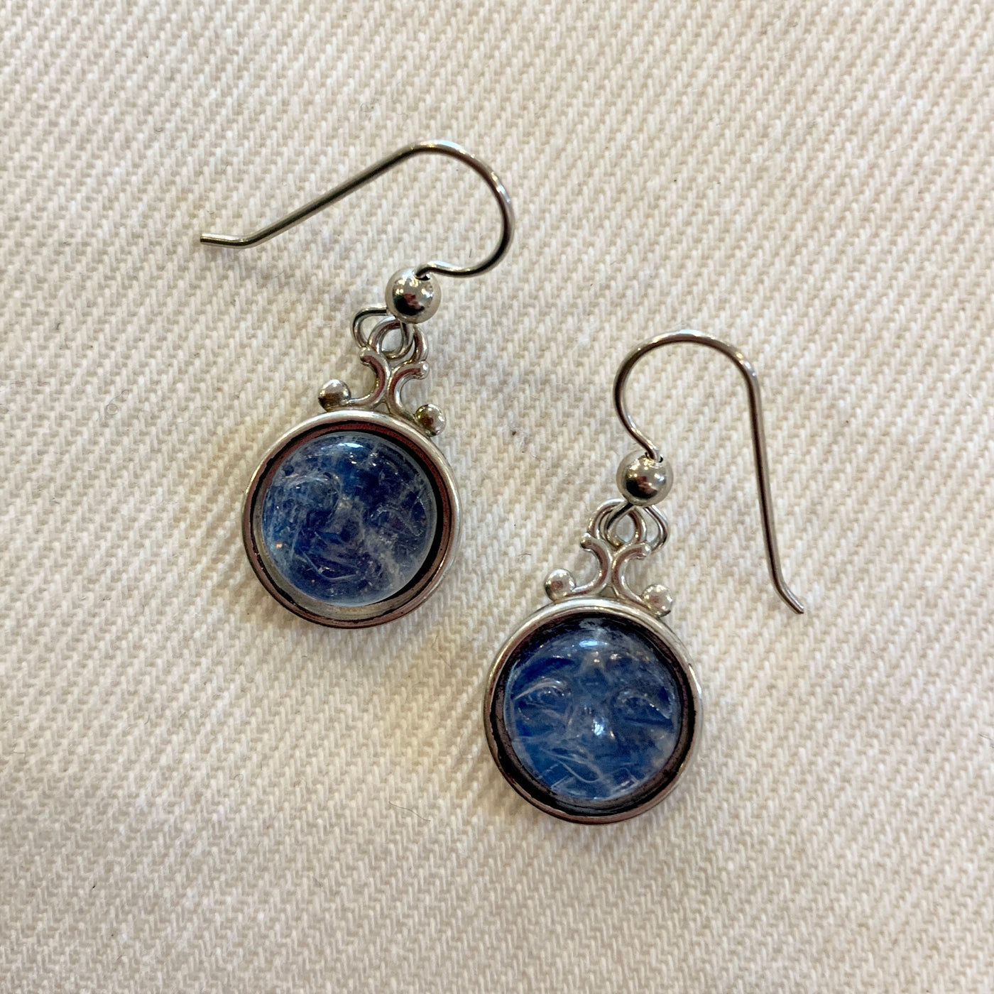 Crystal Creek Gems: Earrings Blue Moonstone
