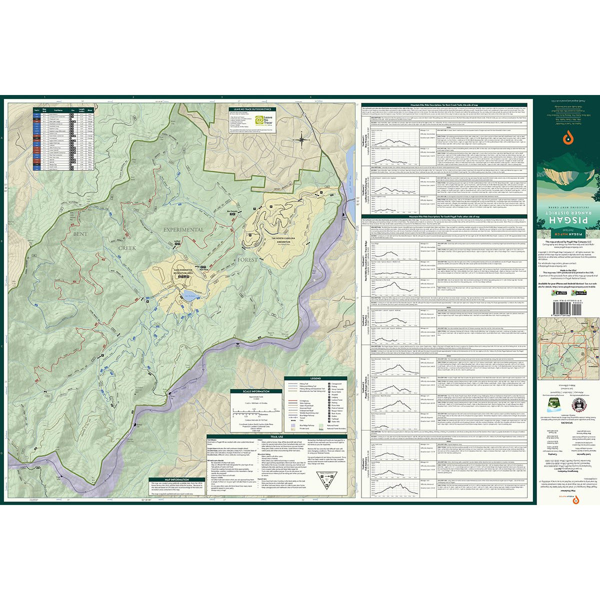 Pisgah Map Co. Pisgah Ranger District, Including Bent Creek