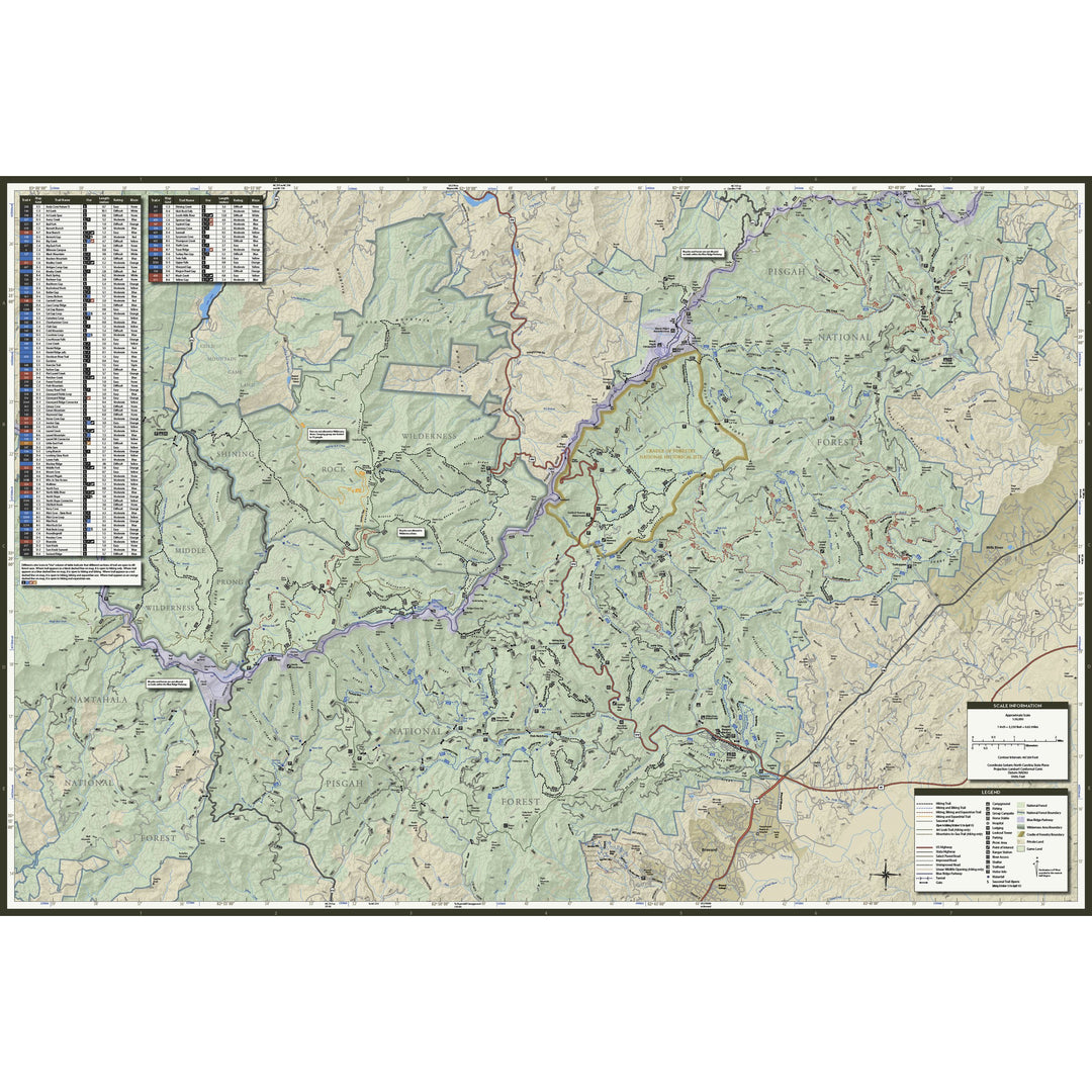 Pisgah Map Co. Pisgah Ranger District, Including Bent Creek