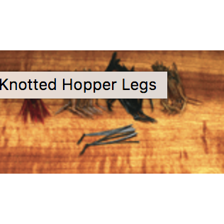 Hareline Knotted Pheasant Hopper Legs, Natural Brown