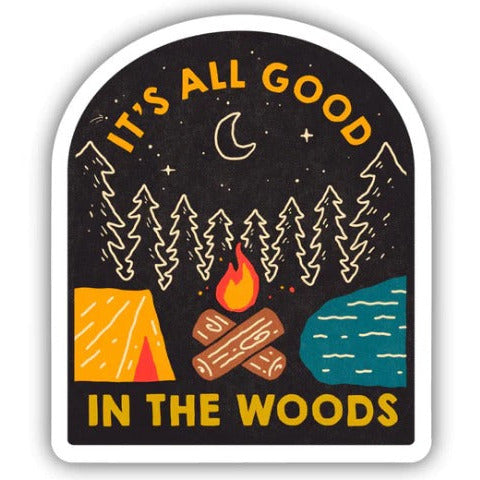 Big Moods It's All Good in the Woods Sticker