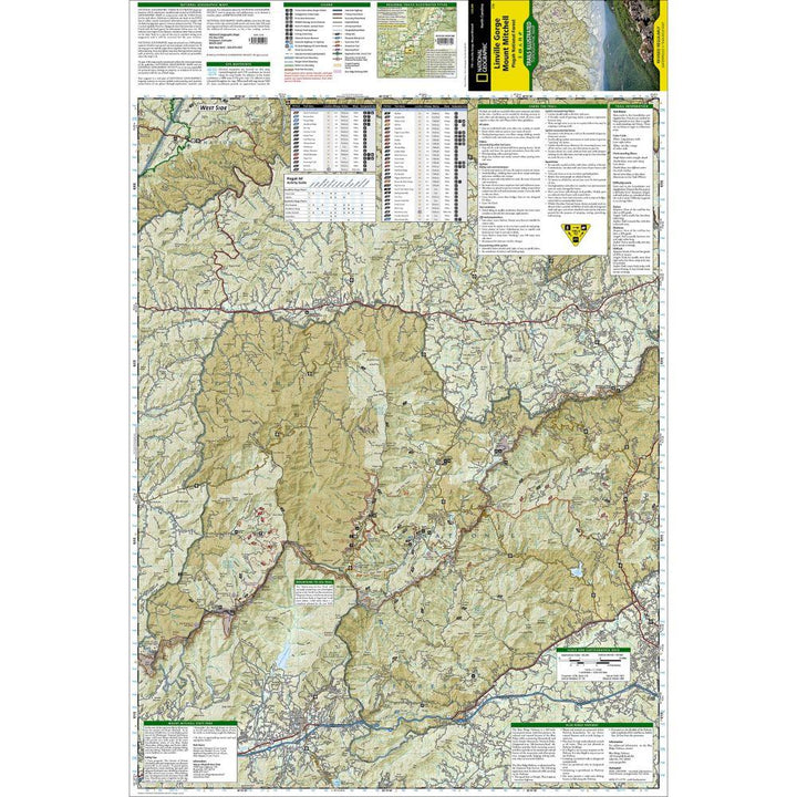 National Geographic Maps - Linville Gorge Mount Mitchell