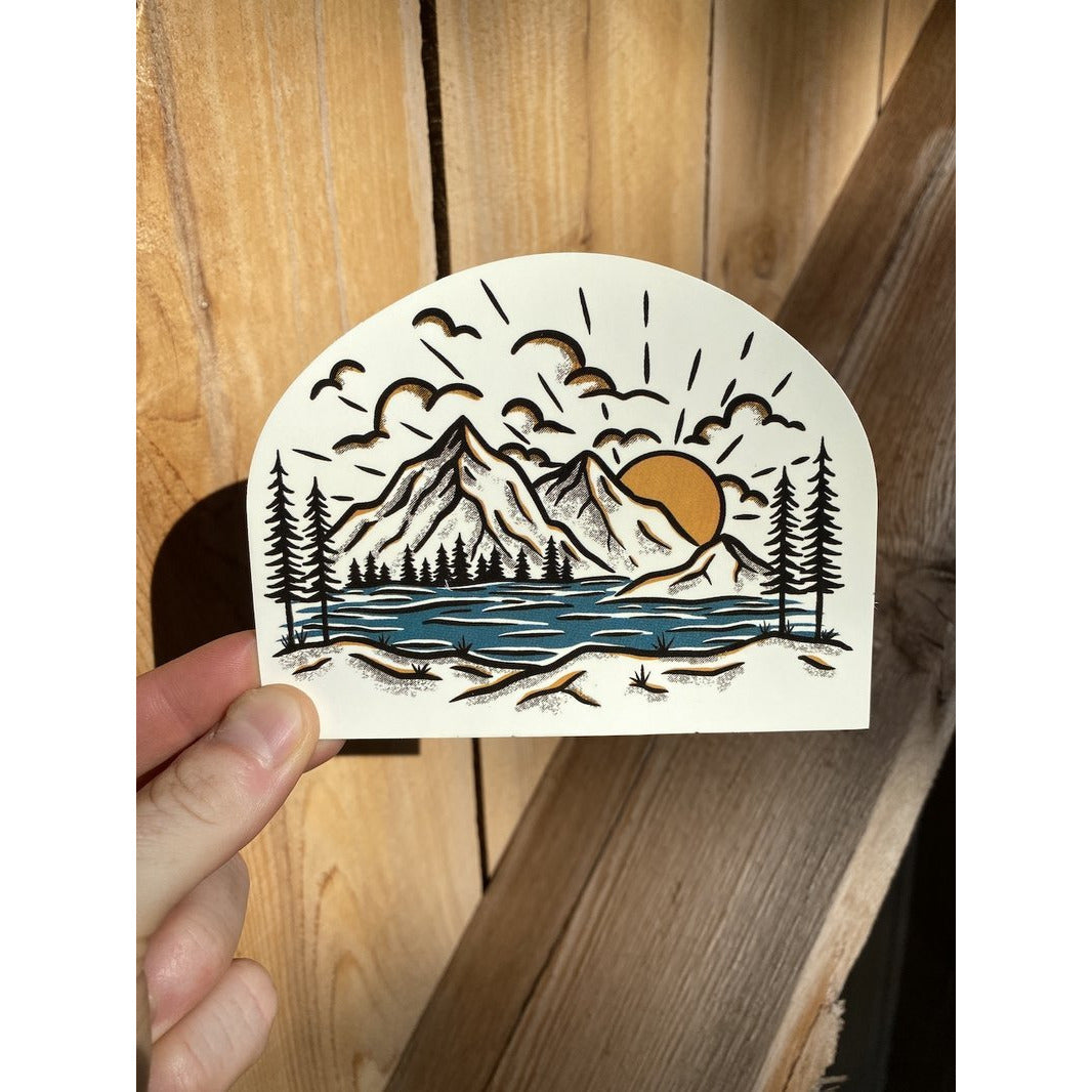 Sunrise Mountain Sticker